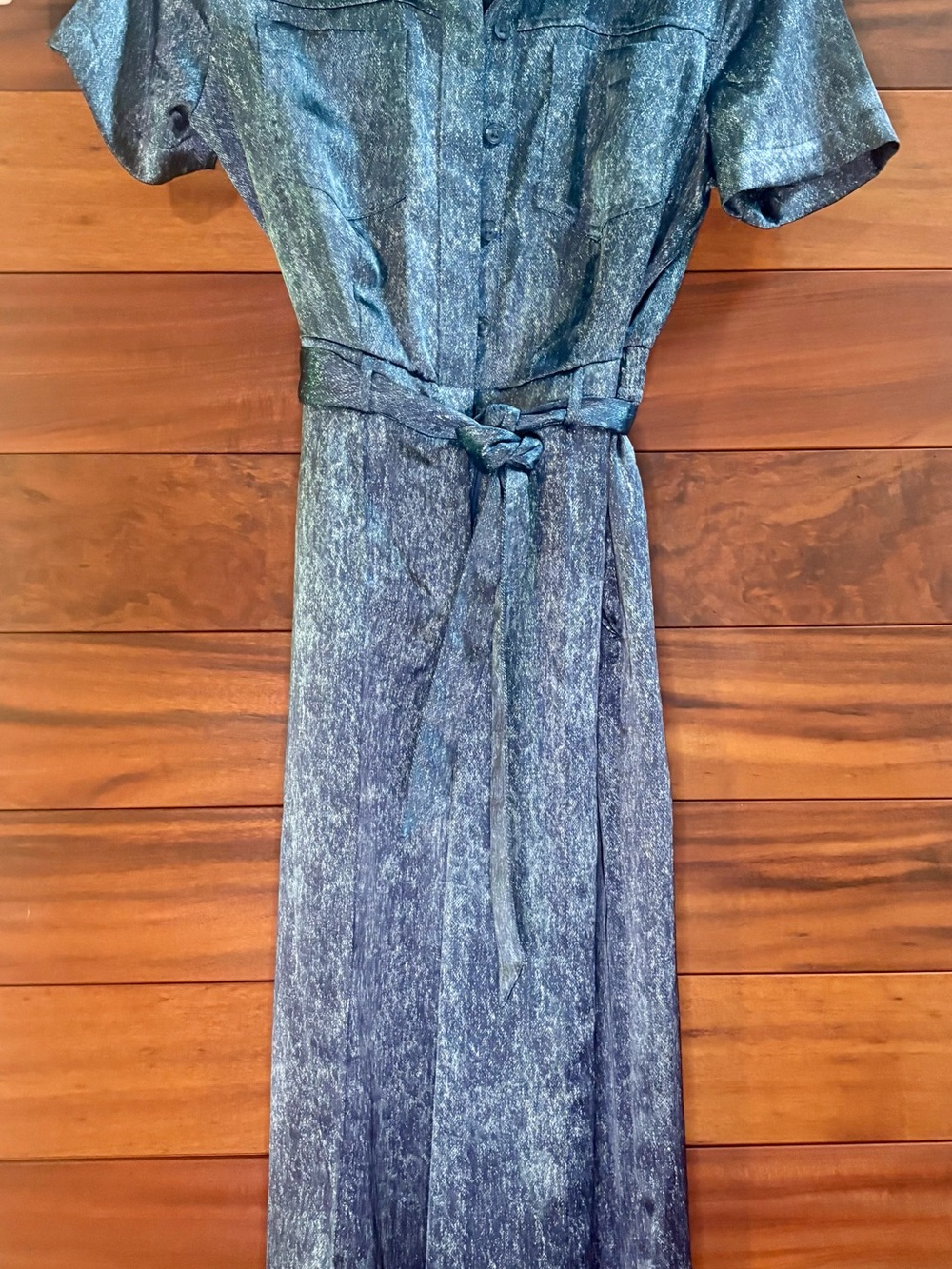Simply Vera Vera Wang Textured Jump Suit with Waist Tie